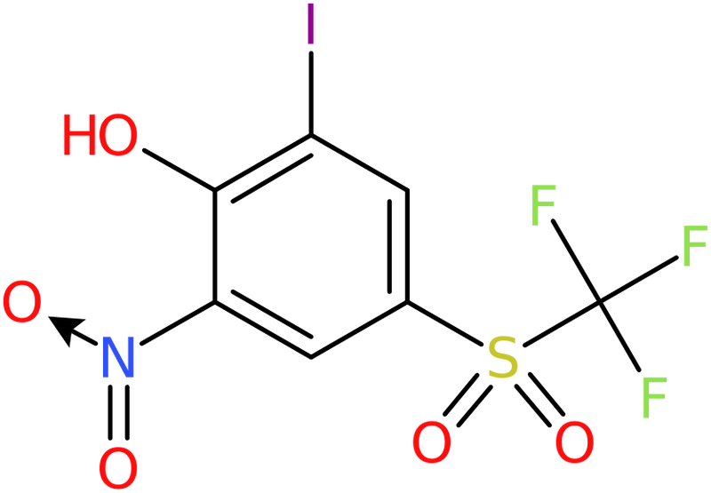 CAS: 1440535-20-5 | 2-Iodo-6-nitro-4-[(trifluoromethyl)sulphonyl]phenol, NX24423