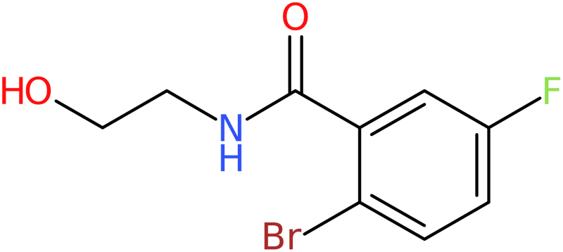 CAS: 951884-16-5 | 2-Bromo-5-fluoro-N-(2-hydroxyethyl)benzamide, NX70649