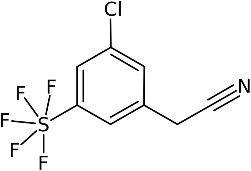 CAS: 1240257-75-3 | 3-Chloro-5-(pentafluorosulfur)phenylacetonitrile, NX18656