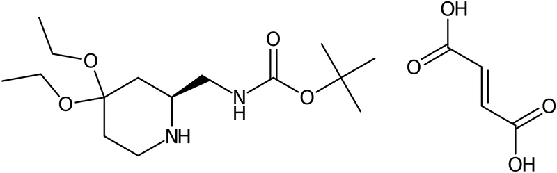 CAS: 1301706-56-8 | (2S)-2-(Aminomethyl)-4,4-diethoxypiperidine fumarate, 2-BOC protected, NX20426