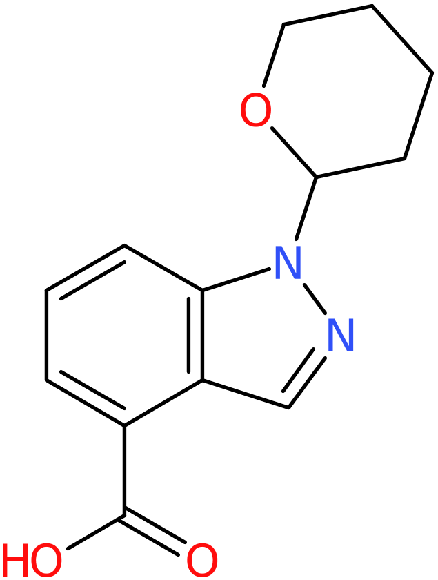 CAS: 1000576-23-7 | 1-(Tetrahydro-2H-pyran-2-yl)-1H-indazole-4-carboxylic acid, NX10195