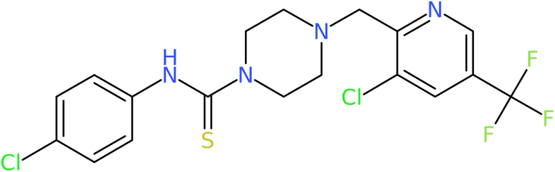 CAS: 1311278-34-8 | 4-(3-Chloro-5-trifluoromethyl-pyridin-2-ylmethyl)-piperazine-1-carbothioic acid (4-chloro-phenyl)-am, NX20706