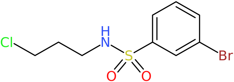 CAS: 929000-46-4 | 3-Bromo-N-(3-chloropropyl)benzenesulphonamide, >97%, NX69317