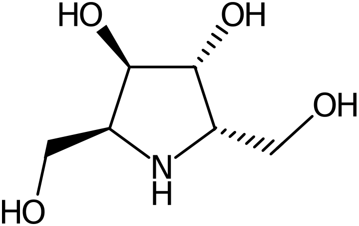 CAS: 105015-44-9 | (2S,3R,4R,5S)-2,5-Bis(hydroxymethyl)pyrrolidine-3,4-diol, NX12496