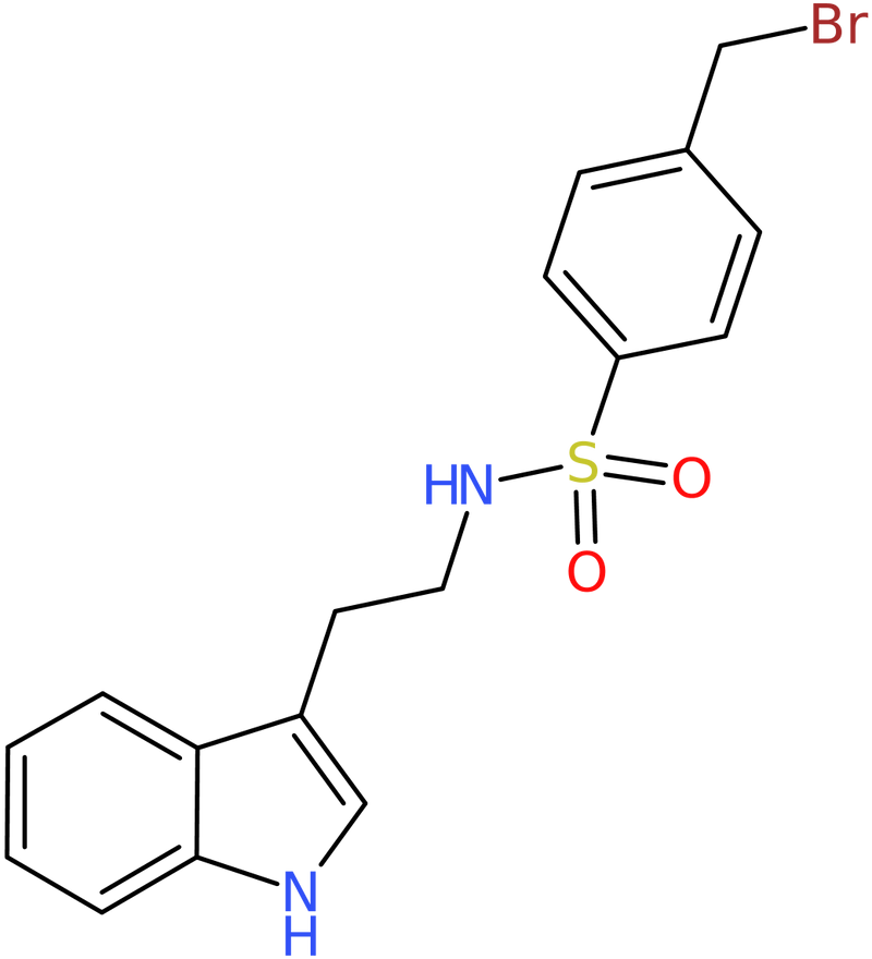 CAS: 811841-56-2 | {[4-(Bromomethyl)phenyl]sulphonyl}(2-indol-3-ylethyl)amine, NX62615