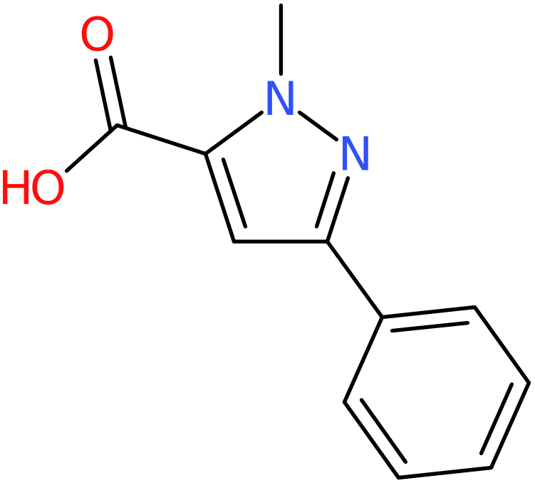 CAS: 10250-64-3 | 1-Methyl-3-phenyl-1H-pyrazole-5-carboxylic acid, >98%, NX11581