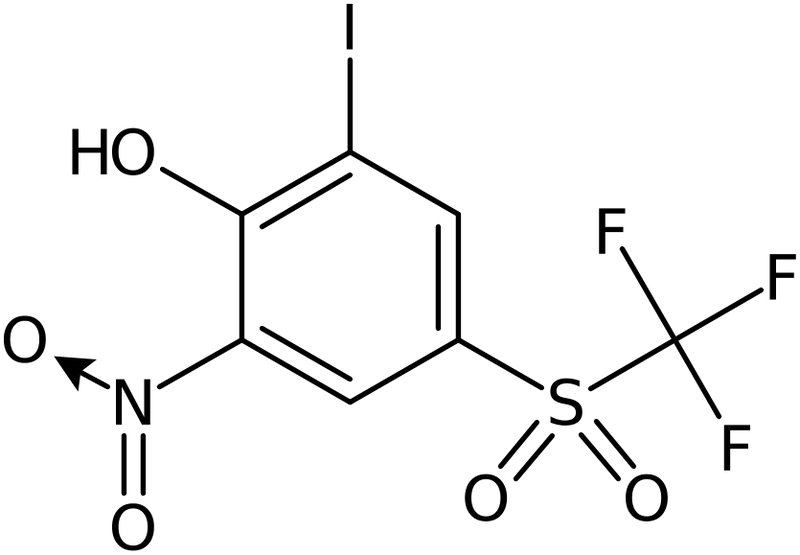 CAS: 1440535-20-5 | 2-Iodo-6-nitro-4-[(trifluoromethyl)sulphonyl]phenol, NX24423