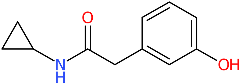 N-Cyclopropyl-2-(3-hydroxyphenyl)acetamide, >95%, NX74406