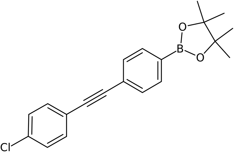 CAS: 1315281-10-7 | 2-{4-[2-(4-Chlorophenyl)ethynyl]phenyl}-4,4,5,5-tetramethyl-1,3,2-dioxaborolane, NX20856