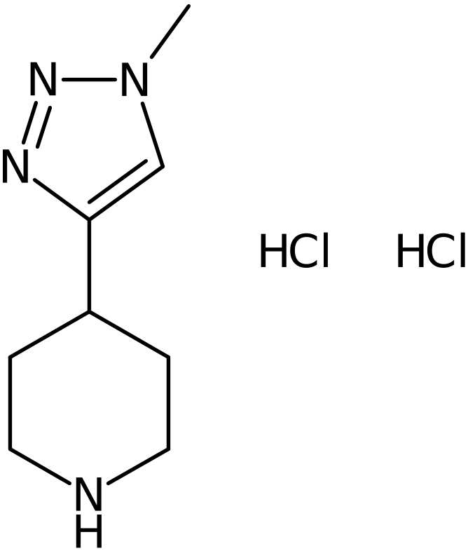 4-(1-Methyl-1H-1,2,3-triazol-4-yl)piperidine dihydrochloride, >95%, NX74100