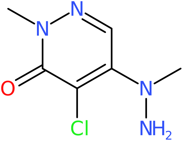 CAS: 96017-23-1 | 4-Chloro-2-methyl-5-(1-methylhydrazino)-2,3-dihydropyridazin-3-one, >90%, NX71335