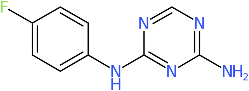 CAS: 1549-50-4 | N-(4-Fluorophenyl)-1,3,5-triazine-2,4-diamine, >97%, NX26216