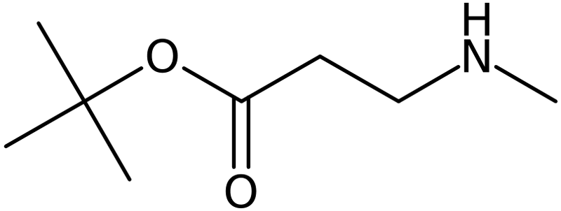 CAS: 143707-72-6 | tert-Butyl 3-(methylamino)propionate, >97%, NX24329