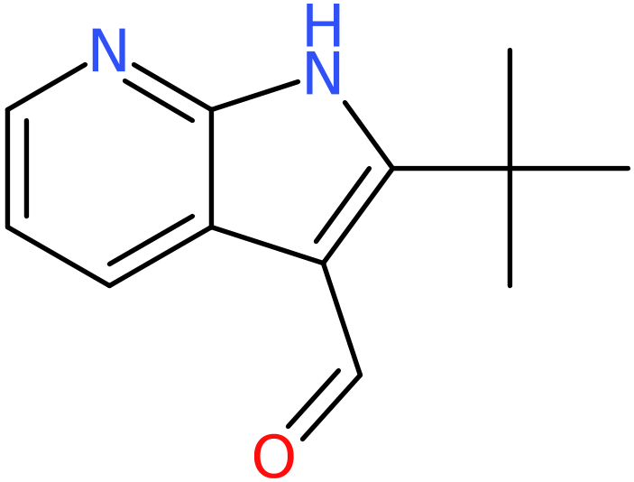 CAS: 1049676-91-6 | 2-tert-Butyl-1H-pyrrolo[2,3-b]pyridine-3-carbaldehyde, >95%, NX12437