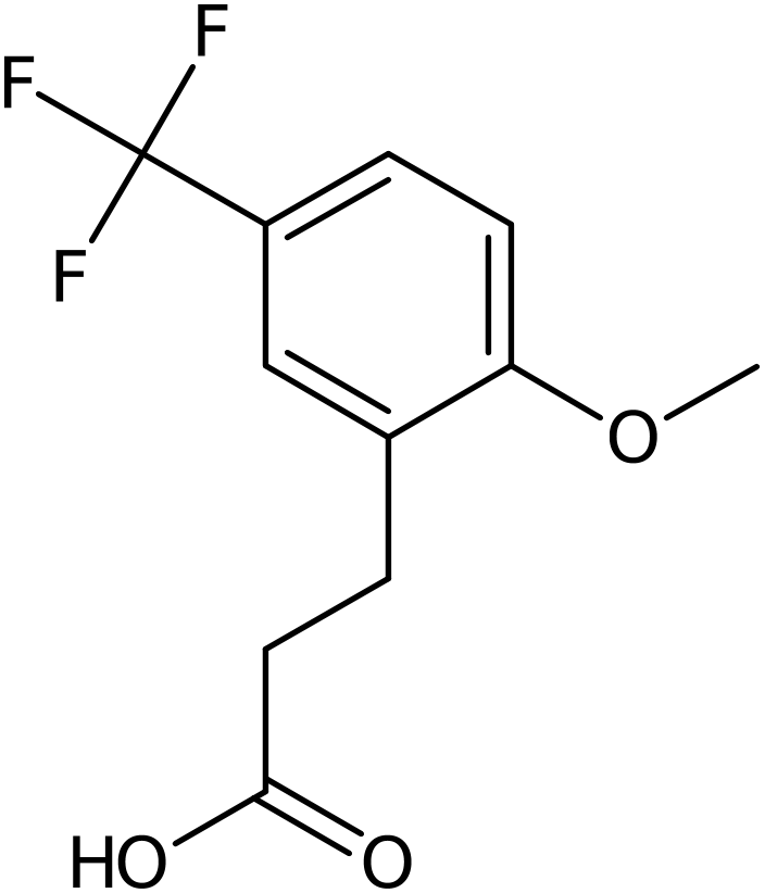 CAS: 1017779-11-1 | 3-[2-Methoxy-5-(trifluoromethyl)phenyl]propionic acid, >97%, NX11182