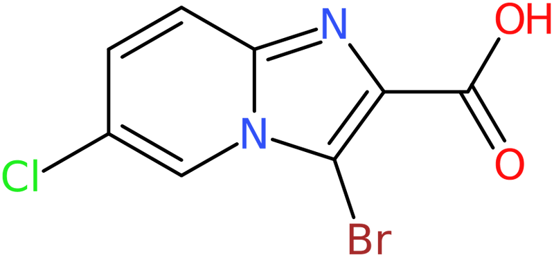 CAS: 923225-00-7 | 3-Bromo-6-chloroimidazo[1,2-a]pyridine-2-carboxylic acid, NX69062