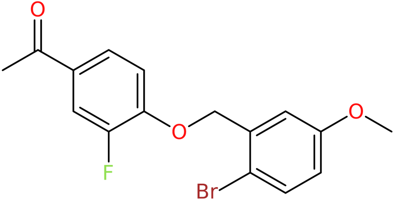 CAS: 885949-81-5 | 1-{4-[(2-Bromo-5-methoxybenzyl)oxy]-3-fluorophenyl}ethan-1-one, NX66456