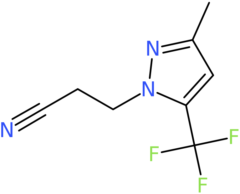 CAS: 1006461-11-5 | 3-[3-Methyl-5-(trifluoromethyl)-1H-pyrazol-1-yl]propanenitrile, NX10695