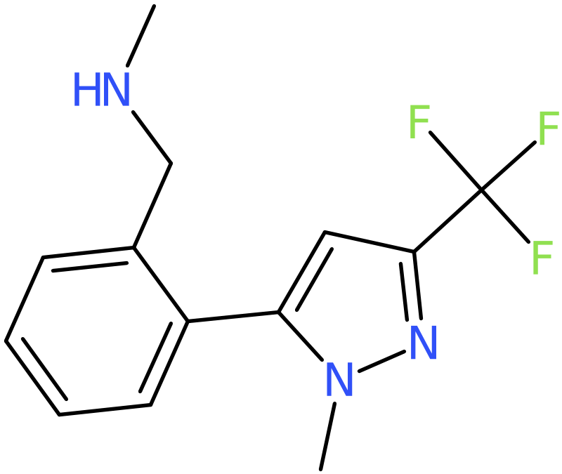 CAS: 898598-62-4 | N-Methyl-2-[1-methyl-3-(trifluoromethyl)-1H-pyrazol-5-yl]benzylamine, >97%, NX67605