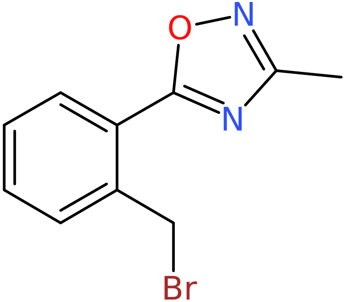 CAS: 892501-91-6 | 2-(3-Methyl-1,2,4-oxadiazol-5-yl)benzyl bromide, >97%, NX67308