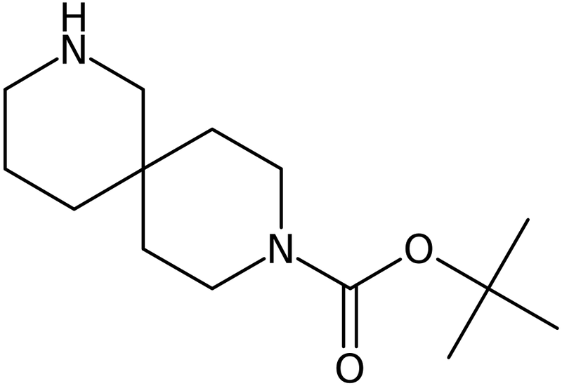 CAS: 1023595-19-8 | tert-Butyl 2,9-diazaspiro[5.5]undecane-9-carboxylate, >95%, NX11537