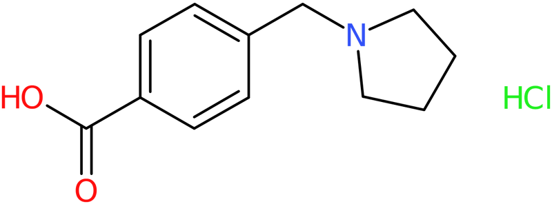 CAS: 159691-25-5 | 4-(Pyrrolidin-1-ylmethyl)benzoic acid hydrochloride, NX26898