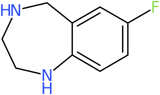 CAS: 886366-21-8 | 7-Fluoro-2,3,4,5-tetrahydro-1H-benzo[e][1,4]diazepine, >95%, NX66632