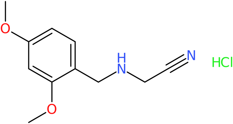 CAS: 94459-09-3 | 2-{[(2,4-Dimethoxyphenyl)methyl]amino}acetonitrile hydrochloride, NX70240