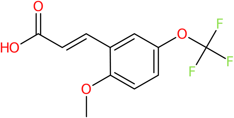 CAS: 1017779-14-4 | 2-Methoxy-5-(trifluoromethoxy)cinnamic acid, >97%, NX11184