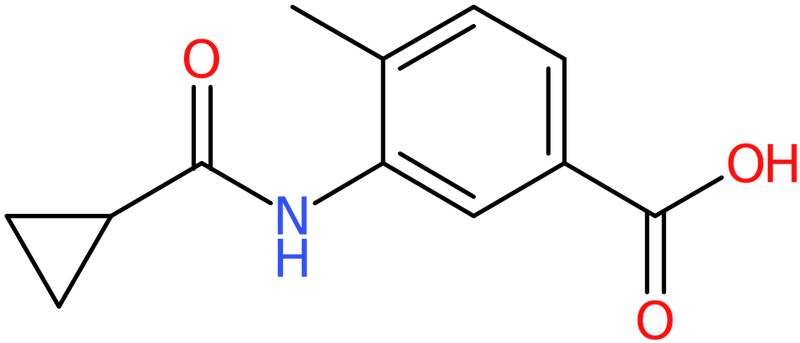 CAS: 915923-66-9 | 3-[(Cyclopropylcarbonyl)amino]-4-methylbenzoic acid, NX68723