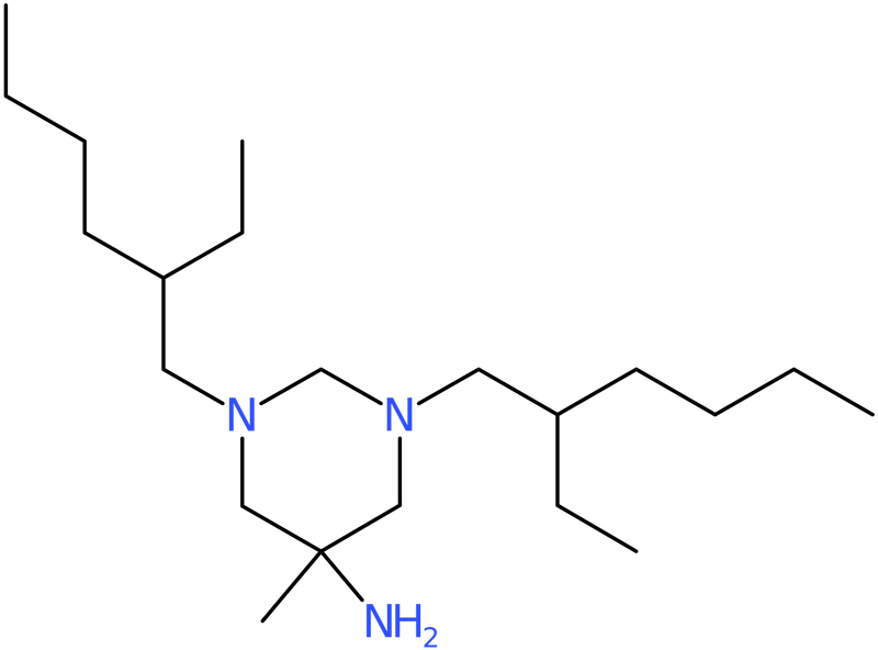 CAS: 141-94-6 | 5-Amino-1,3-bis(2-ethylhexyl)hexahydro-5-methylpyrimidine, mix of diastereomers, NX23515