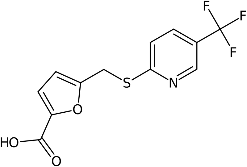 CAS: 238742-86-4 | 5-({[5-(Trifluoromethyl)pyridin-2-yl]thio}methyl)-2-furoic acid, >97%, NX36744