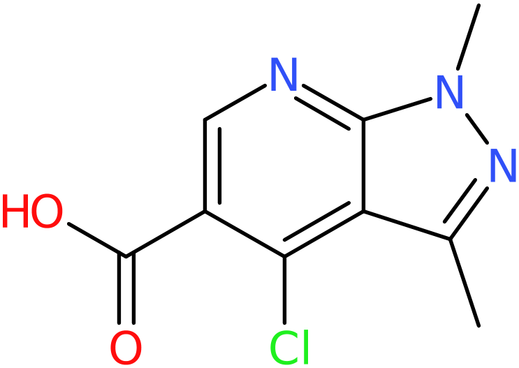 CAS: 175201-94-2 | 4-Chloro-1,3-dimethyl-1H-pyrazolo[3,4-b]pyridine-5-carboxylic acid, >97%, NX29209