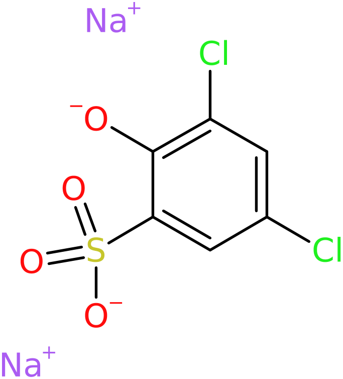 CAS: 95041-38-6 | 2-Hydroxy-3,5-dichlorobenzenesulphonic acid, disodium salt, >97%, NX70565