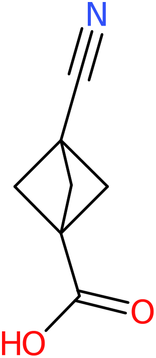 CAS: 83249-02-9 | 3-Cyanobicyclo[1.1.1]pentane-1-carboxylic acid, >97%, NX63130