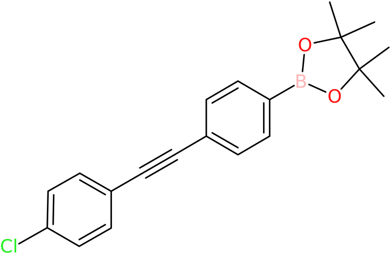 CAS: 1315281-10-7 | 2-{4-[2-(4-Chlorophenyl)ethynyl]phenyl}-4,4,5,5-tetramethyl-1,3,2-dioxaborolane, NX20856