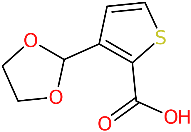 CAS: 934570-44-2 | 3-(1,3-Dioxolan-2-yl)thiophene-2-carboxylic acid, >97%, NX69626