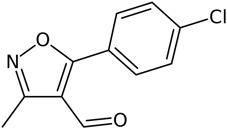 CAS: 1208081-07-5 | 5-(4-Chlorophenyl)-3-methylisoxazole-4-carboxaldehyde, >95%, NX17247