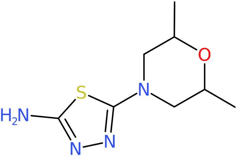 CAS: 923682-98-8 | 2-Amino-5-(2,6-dimethylmorpholin-4-yl)-1,3,4-thiadiazole, NX69075