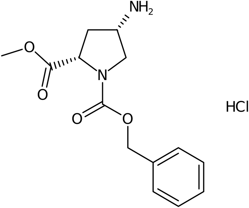 CAS: 1212395-57-7 | 1-Benzyl 2-methyl (2S,4S)-4-aminopyrrolidine-1,2-dicarboxylate hydrochloride, NX17533