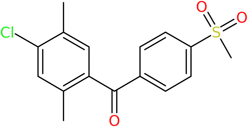 CAS: 1280729-47-6 | (4-Chloro-2,5-dimethyl-phenyl)-(4-methylsulfonylphenyl)methanone, >95%, NX20054