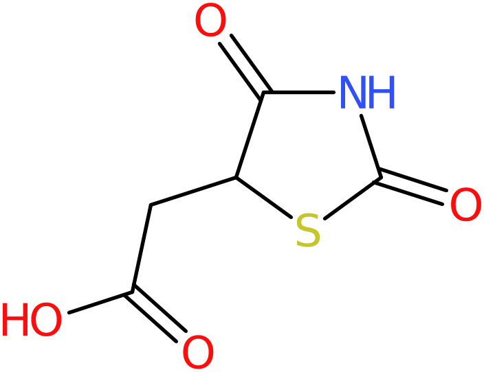 CAS: 875-97-8 | 2-(2,4-Dioxo-1,3-thiazolidin-5-yl)acetic acid, NX65673