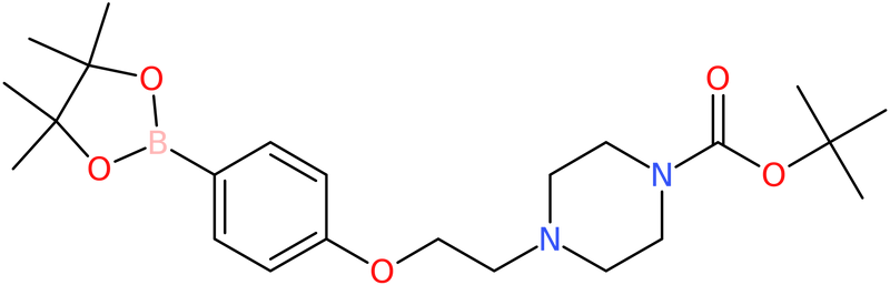 CAS: 1310404-00-2 | tert-Butyl 4-(2-[4-(4,4,5,5-tetramethyl[1,3,2]dioxaborolan-2-yl)phenoxy]ethyl)piperazine-1-carboxyla, >95%, NX20675