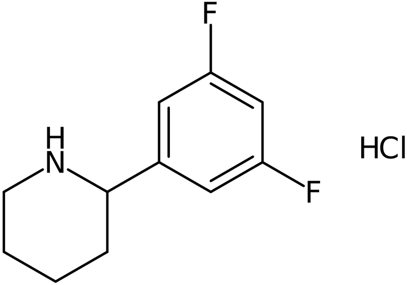 CAS: 1212946-48-9 | (S)-2-(3,5-Difluorophenyl)piperidine hydrochloride, >97%, NX17545