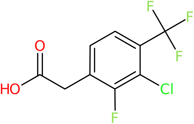 CAS: 1431329-72-4 | 3-Chloro-2-fluoro-4-(trifluoromethyl)phenylacetic acid, >97%, NX24134