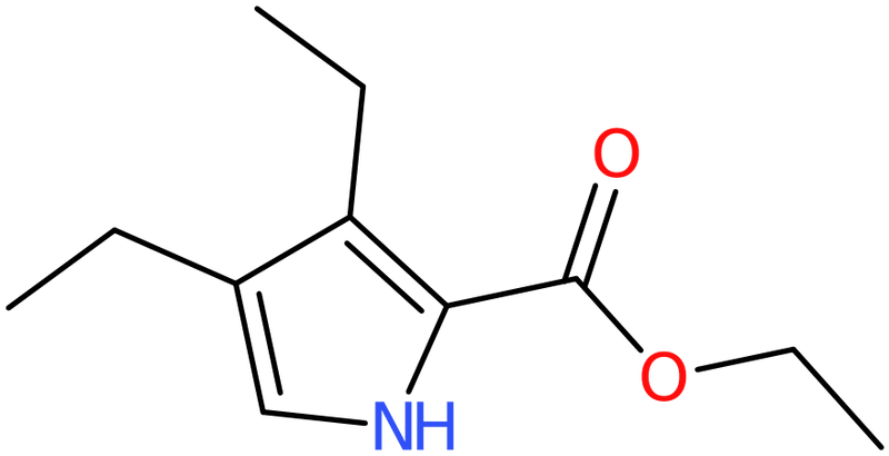 CAS: 97336-41-9 | 3,4-Diethyl-1H-pyrrole-2-carboxylic acid ethyl ester, >95%, NX71484