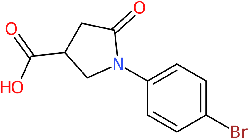 CAS: 91348-51-5 | 1-(4-Bromophenyl)-5-oxopyrrolidine-3-carboxylic acid, NX68369