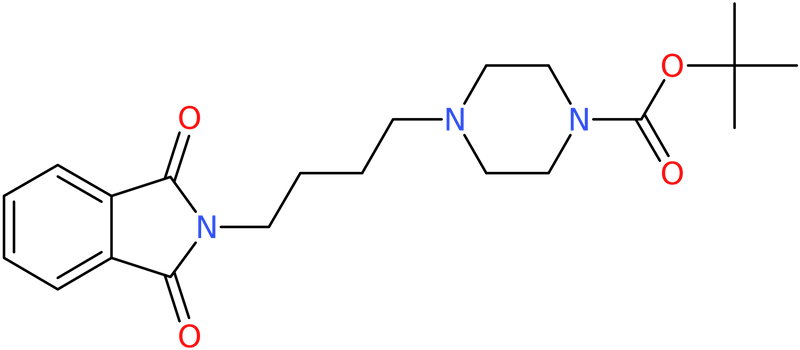 CAS: 745048-06-0 | 4-[4-(1,3-Dioxo-1,3-dihydro-isoindol-2-yl)-butyl]-piperazine-1-carboxylic acid tert-butyl ester, NX60387