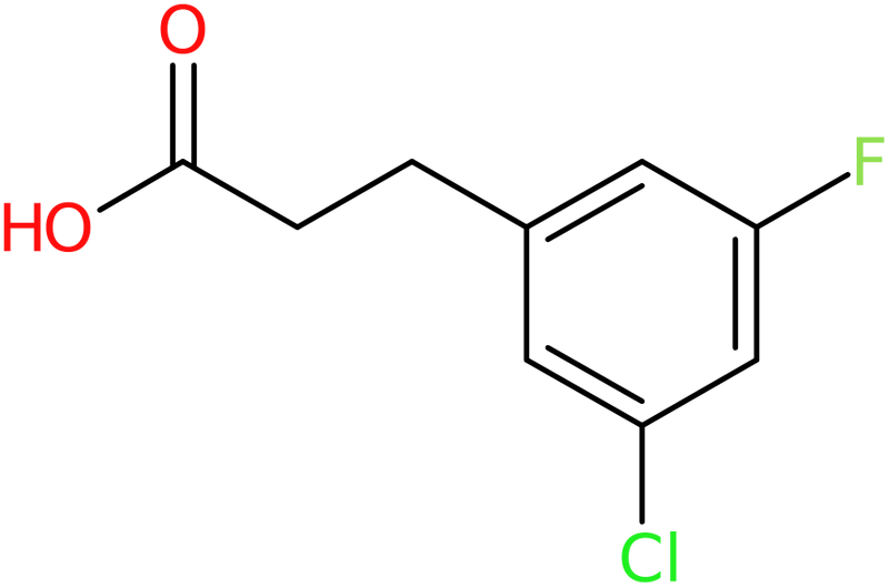 CAS: 886498-21-1 | 3-(3-Chloro-5-fluorophenyl)propionic acid, >97%, NX66702