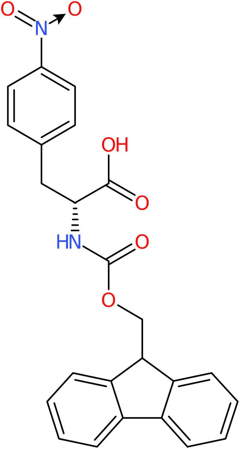 CAS: 177966-63-1 | 4-Nitro-D-phenylalanine, N-FMOC protected, >99%, NX29743